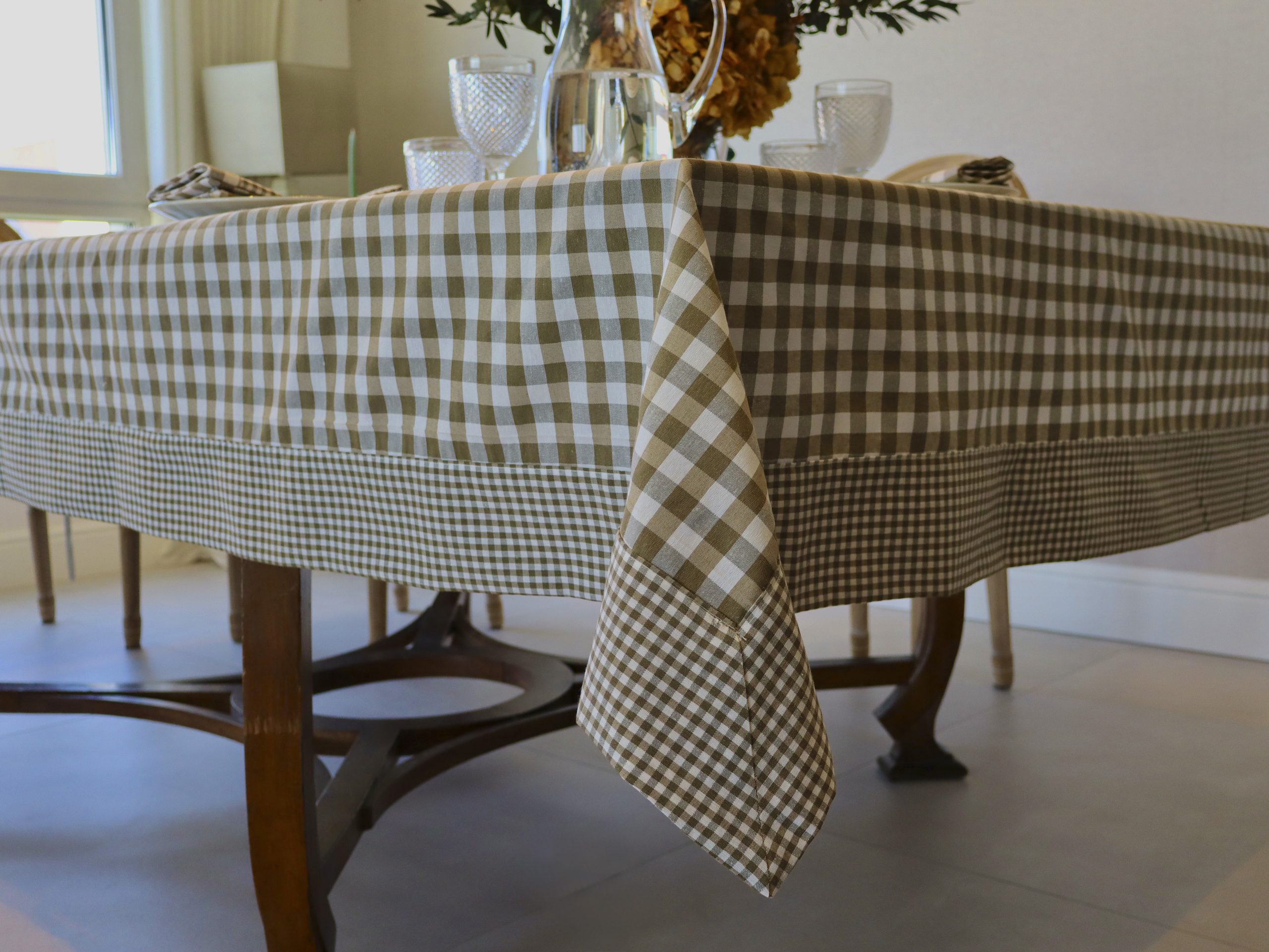 Mantel vichy 150×250